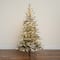7ft. Pre-Lit Flocked Woodland Fir Artificial Christmas Tree, Warm White LED Lights